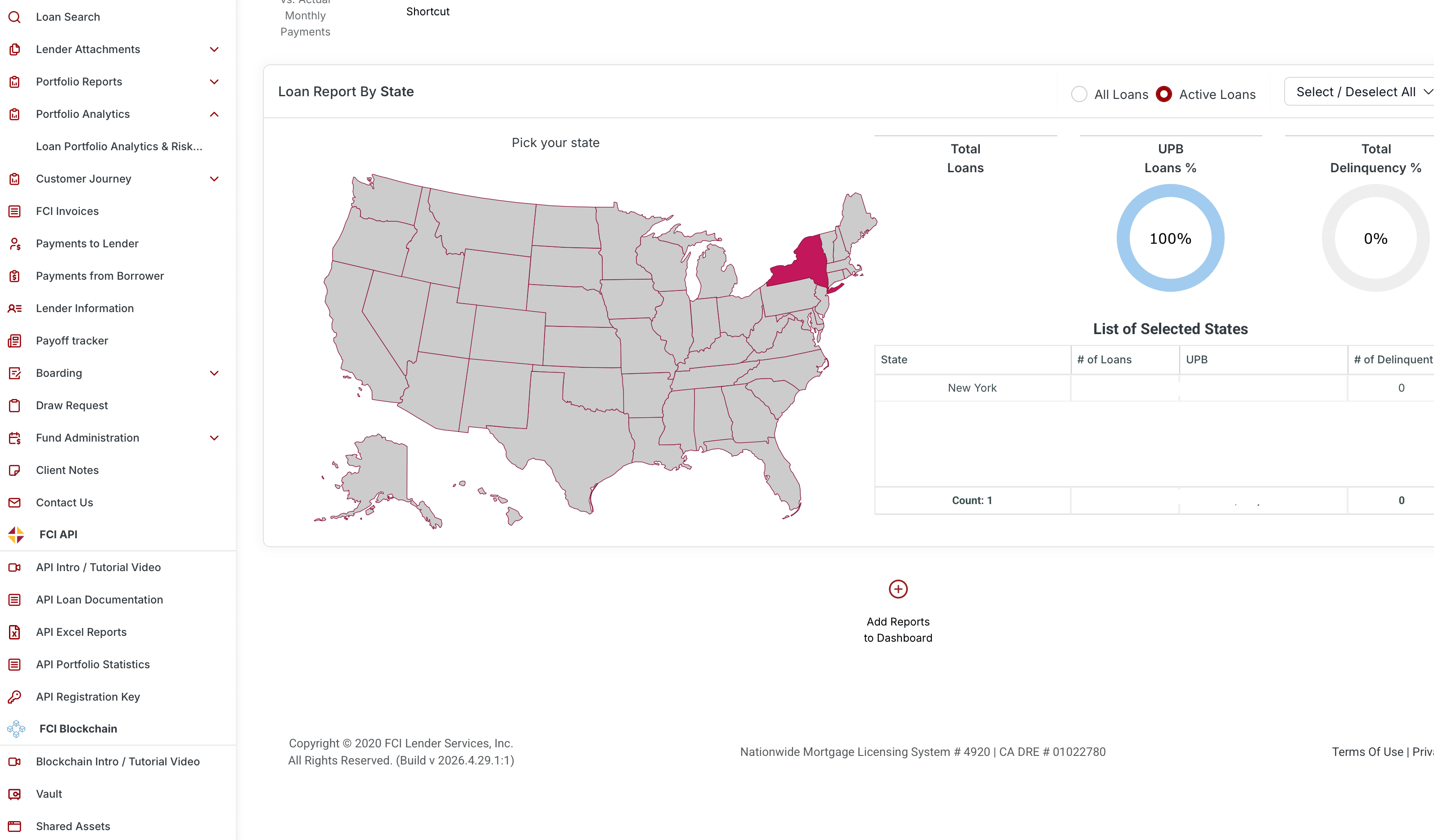 Click the API Registration Keys in the left sidebar.