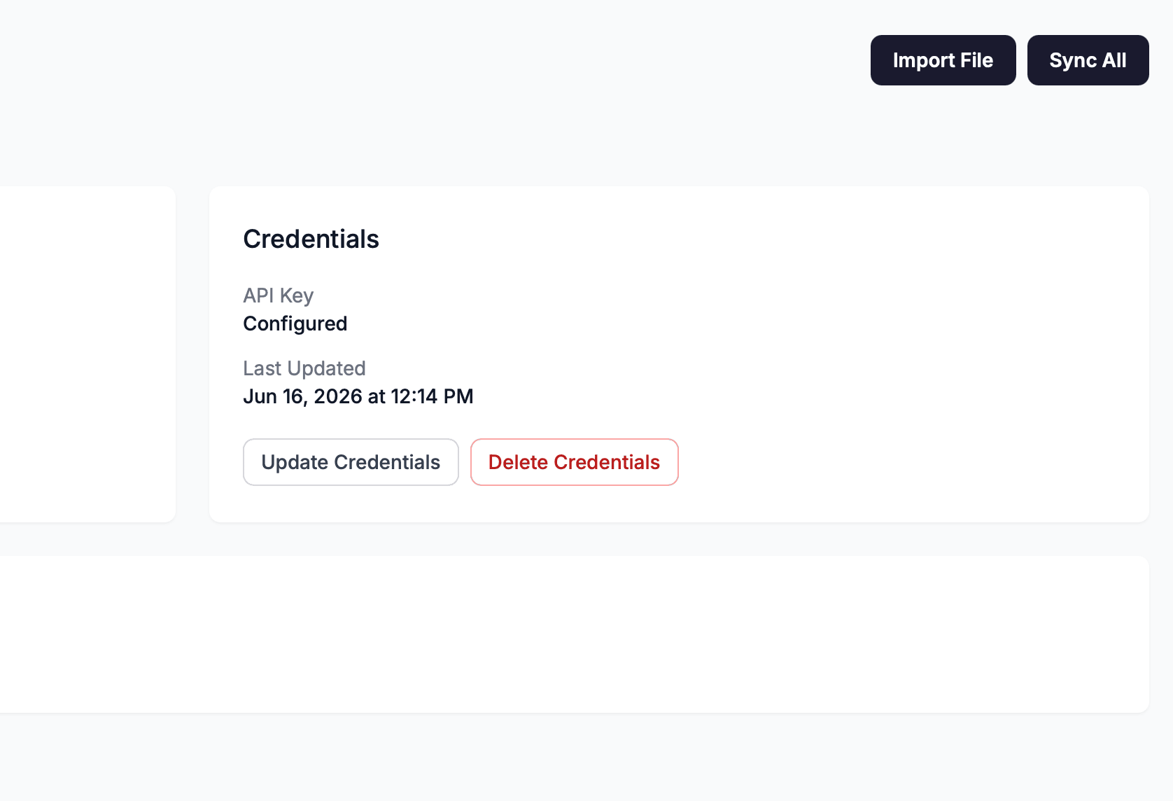 The FCI detail page with the Sync All button highlighted in the top-right corner