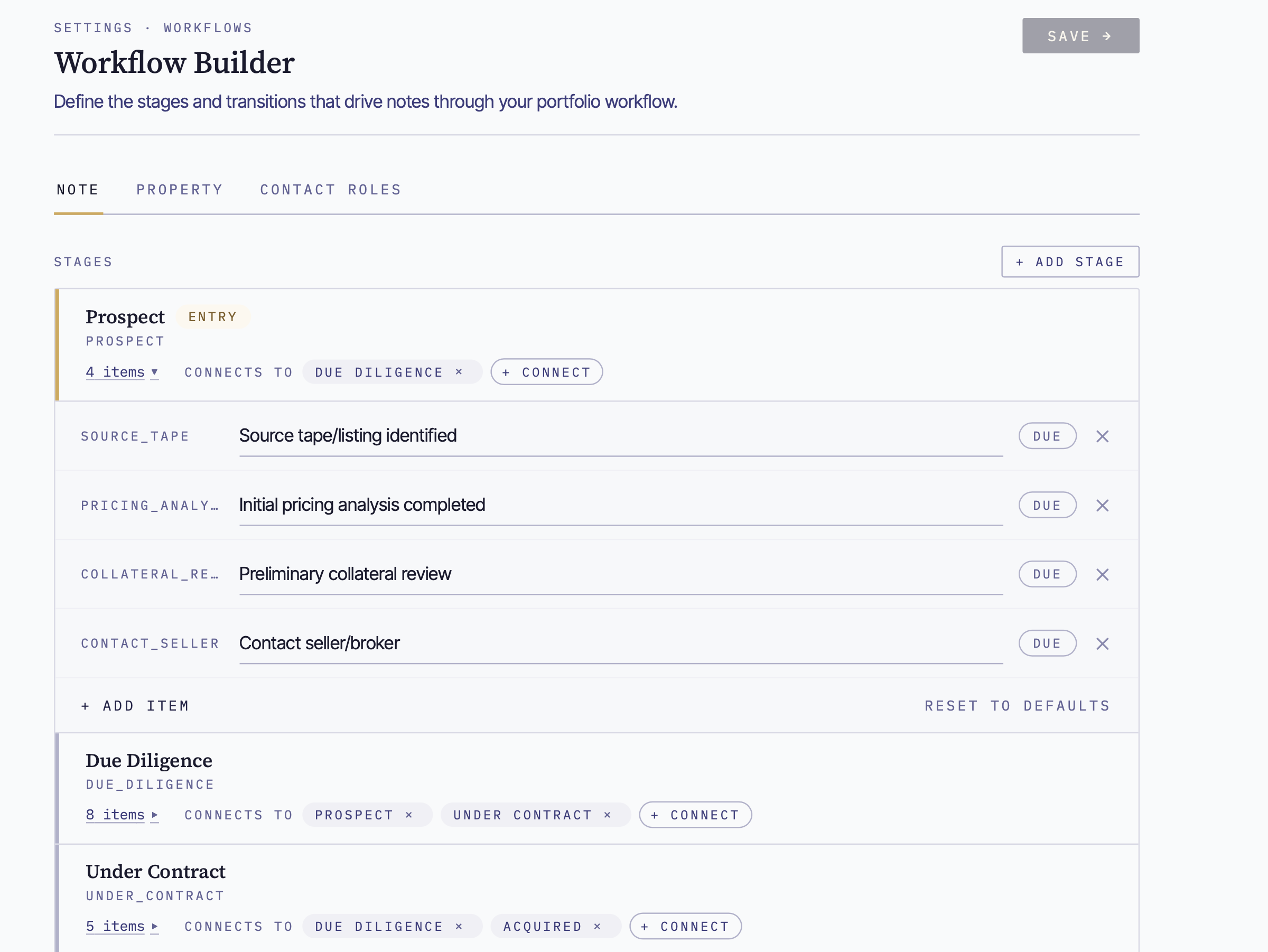 Configure your custom workflow steps and task templates to fit your process